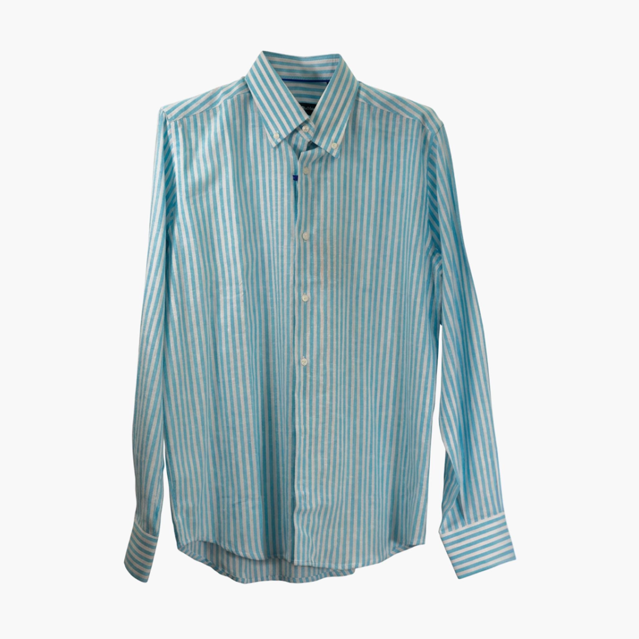 Camicia Taylor 100% Lino Sartoriale con collo button down