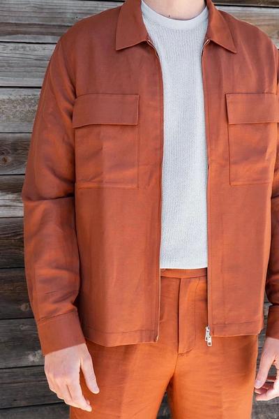 Overshirt terracotta Antony Morato